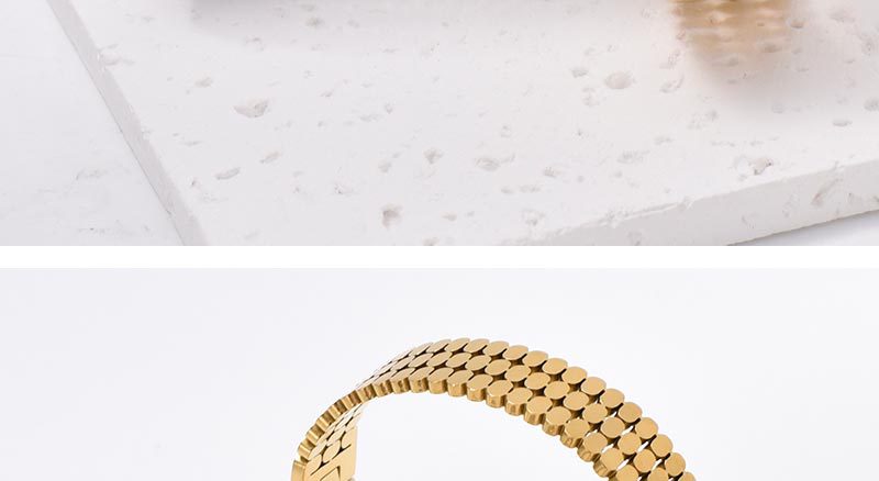 For Bangle Made Of Titanium Steel In Golden Color