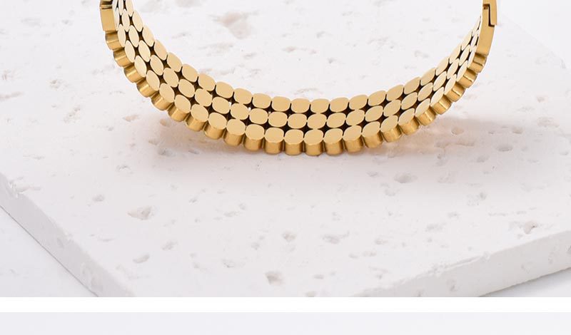 For Bangle Made Of Titanium Steel In Golden Color