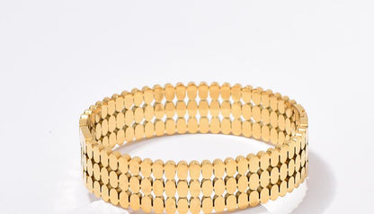 For Bangle Made Of Titanium Steel In Golden Color