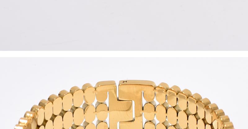 For Bangle Made Of Titanium Steel In Golden Color