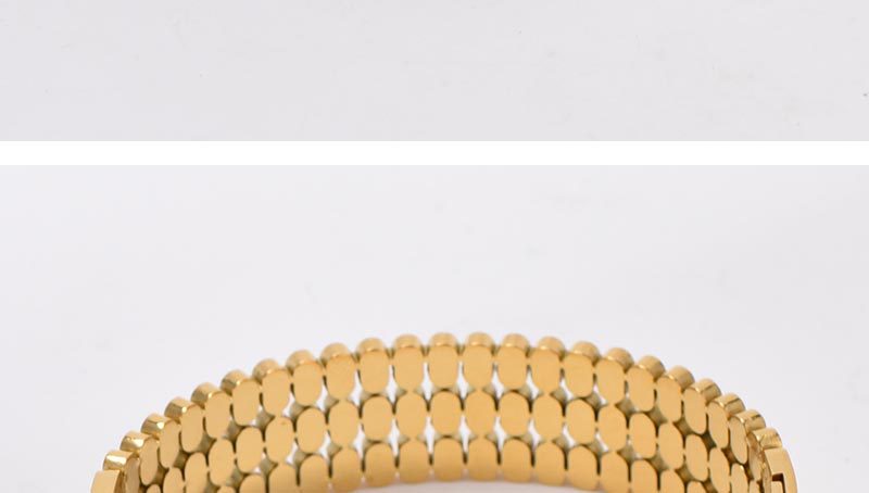 For Bangle Made Of Titanium Steel In Golden Color