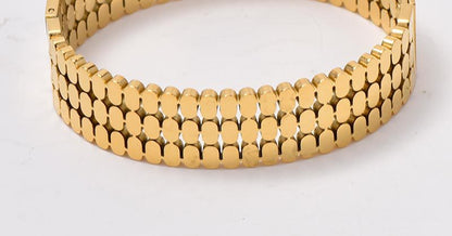 For Bangle Made Of Titanium Steel In Golden Color