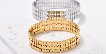 For Bangle Made Of Titanium Steel In Golden Color