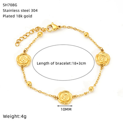Sun For Bracelets In Titanium Steel With 18K Real Gold Plated And Turquoise Inlay, Available In Golden