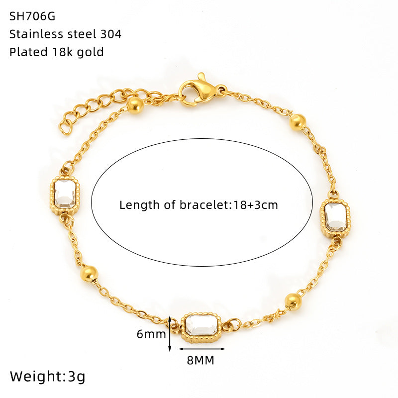 Sun For Bracelets In Titanium Steel With 18K Real Gold Plated And Turquoise Inlay, Available In Golden