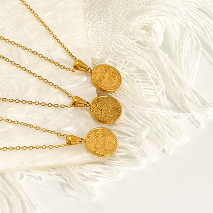 For Necklace Made Of Durable Titanium Steel In Steel Color