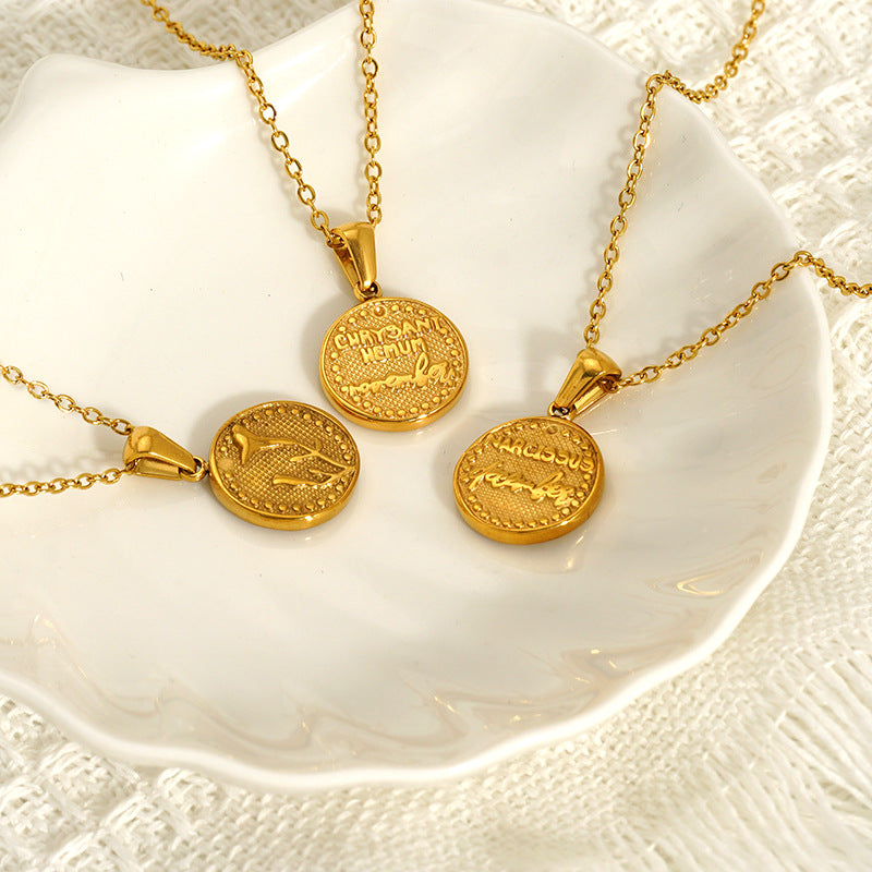 For Necklace Made Of Durable Titanium Steel In Steel Color