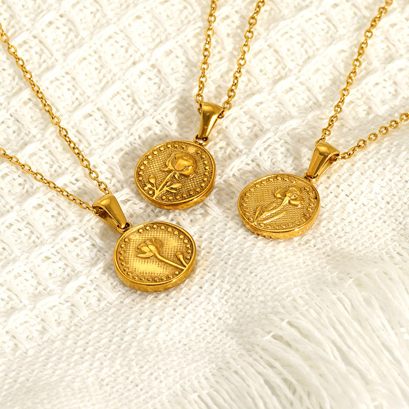 For Necklace Made Of Durable Titanium Steel In Steel Color