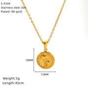 SP599G-1 Moon Sunflower (Cross Chain)