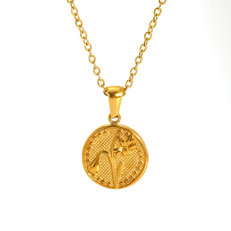 For Necklace Made Of Durable Titanium Steel In Steel Color