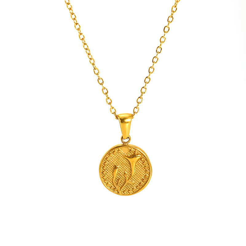 For Necklace Made Of Durable Titanium Steel In Steel Color