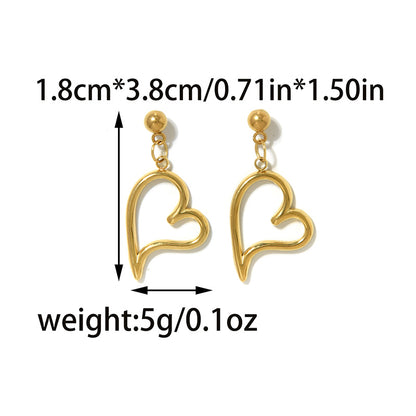 Electroplated Water Droplets Stud Earrings For Women In 304 Stainless Steel With 18K Gold Plated PVD Coating