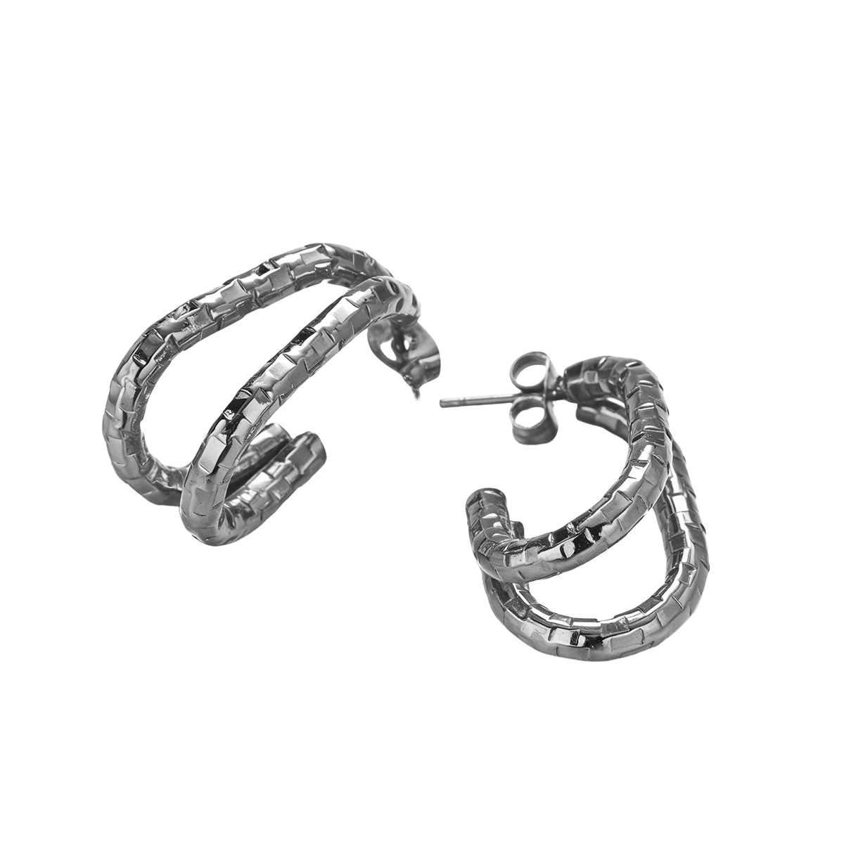 Geometric Earrings For Women Featuring Electroplated 304 Stainless Steel With 18K Real Gold Plated PVD Coating