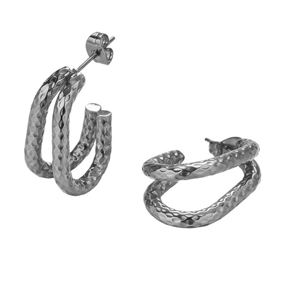 Geometric Earrings For Women Featuring Electroplated 304 Stainless Steel With 18K Real Gold Plated And PVD Coated Finish