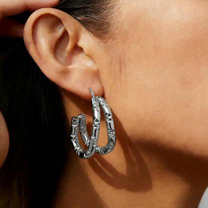 Geometric Earrings For Women Featuring Electroplated 304 Stainless Steel With 18K Real Gold Plated PVD Coating