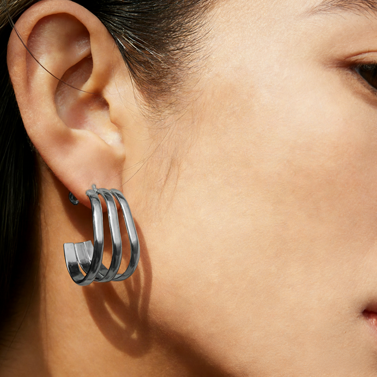 Geometric Earrings For Women Featuring Electroplated 304 Stainless Steel With 18K Real Gold Plated And PVD Coated Finish