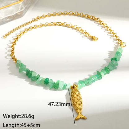 Sweet Sun Pendant Necklace For Women In 201 Stainless Steel With 18K Real Gold Plated Finish And Side Chain