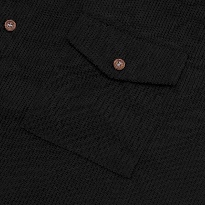 Solid Color Casual Short Sleeve Polyester Blouse With Lapel For Men