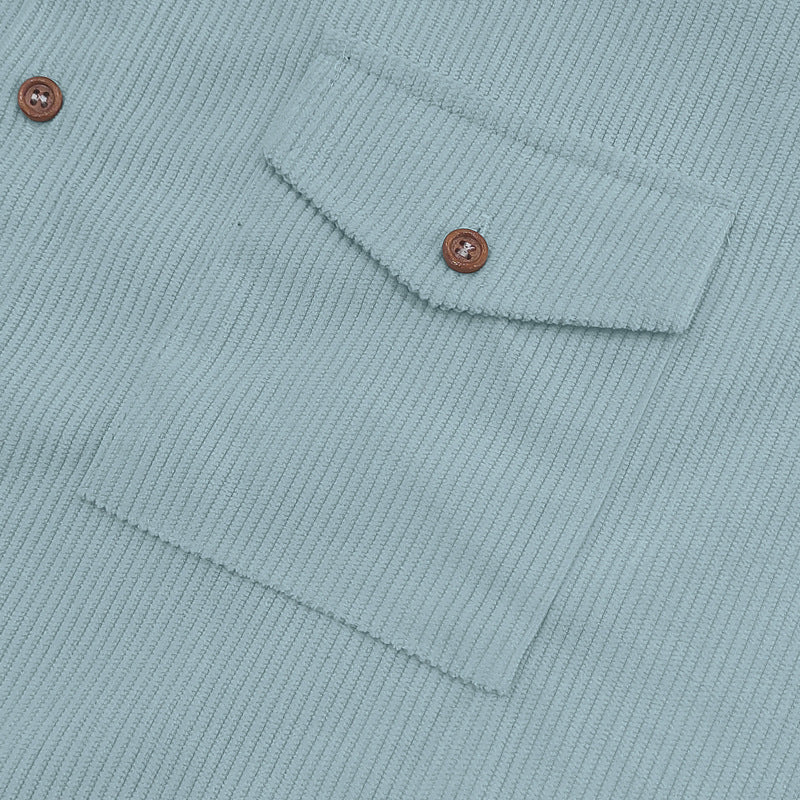 Solid Color Casual Short Sleeve Polyester Blouse With Lapel For Men