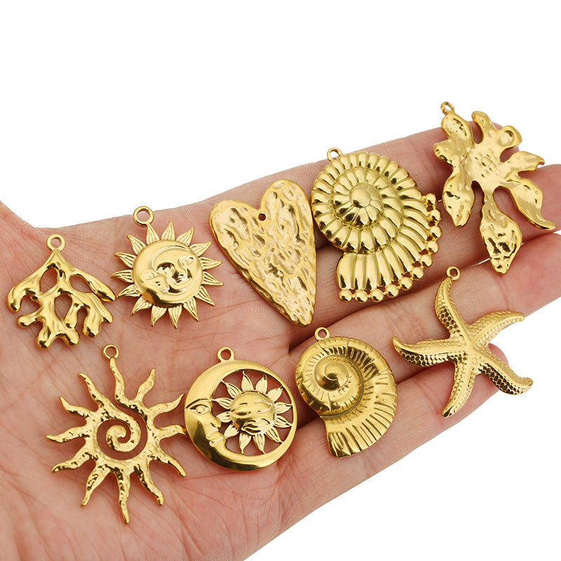 Golden Jewelry Accessory Featuring A Starfish Pattern, Elegant And Stylish Design