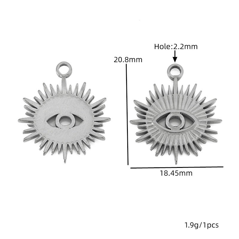 Daisy Pendant With 18K Real Gold Plated Finish, Featuring Love Charms For Jewelry Making