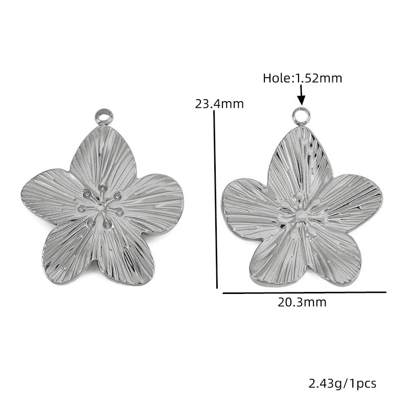 Daisy Pendant With 18K Real Gold Plated Finish, Featuring Love Charms For Jewelry Making
