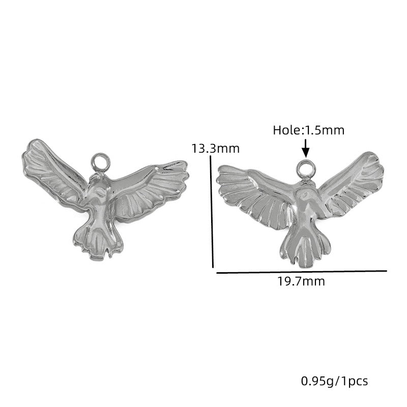 Eagle Jewelry Accessory In 18K Real Gold Plated 304 Stainless Steel Featuring Electroplated Craftsmanship, Golden