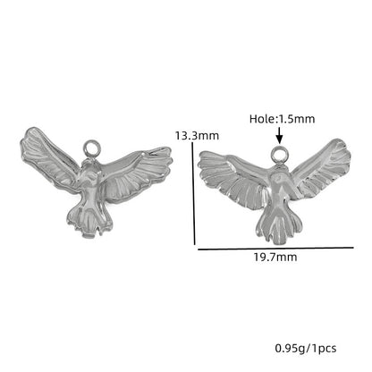 Eagle Jewelry Accessory In 18K Real Gold Plated 304 Stainless Steel Featuring Electroplated Craftsmanship, Golden