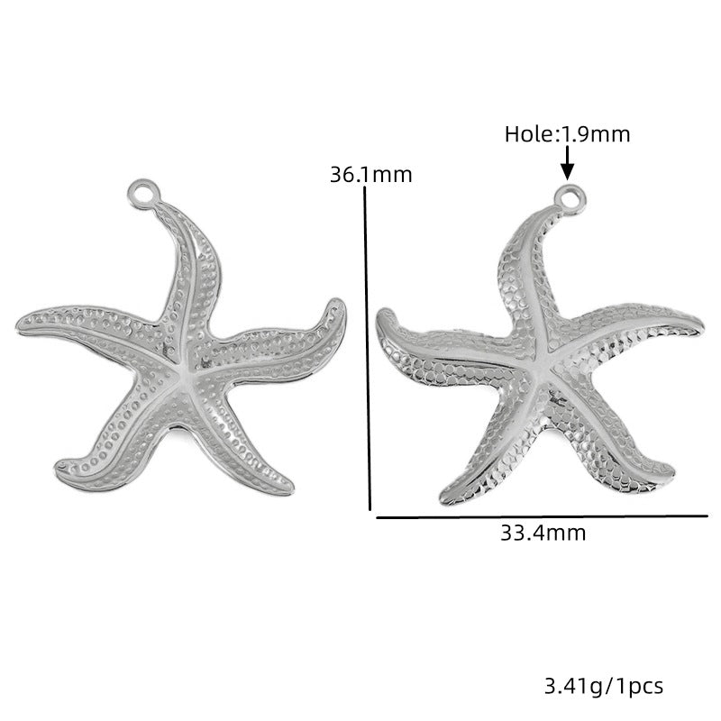 Golden Jewelry Accessory Featuring A Starfish Pattern, Elegant And Stylish Design