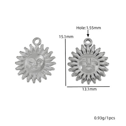 Daisy Pendant With 18K Real Gold Plated Finish, Featuring Love Charms For Jewelry Making