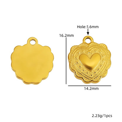 Devil's Eye Pendant In Titanium Steel With 18K Real Gold Plated Finish, Featuring Love Charms, Available In Golden