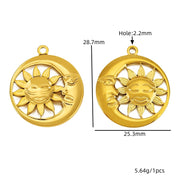 Gold Hollow Moon Sun