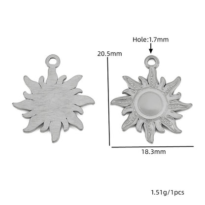 Daisy Pendant With 18K Real Gold Plated Finish, Featuring Love Charms For Jewelry Making