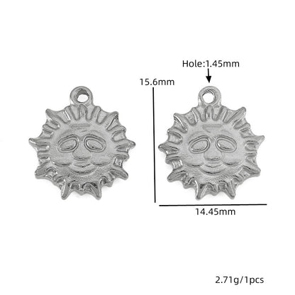 Daisy Pendant With 18K Real Gold Plated Finish, Featuring Love Charms For Jewelry Making