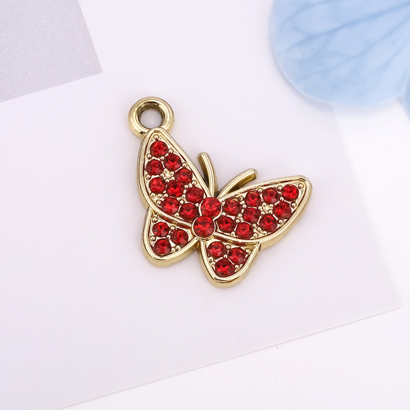 Butterfly Love Charms Jewelry Accessories In Alloy Featuring Elegant Colour Design