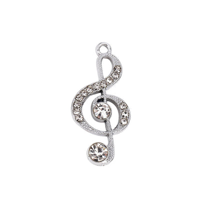 Golden Alloy Notes Love Charms Jewelry Accessories