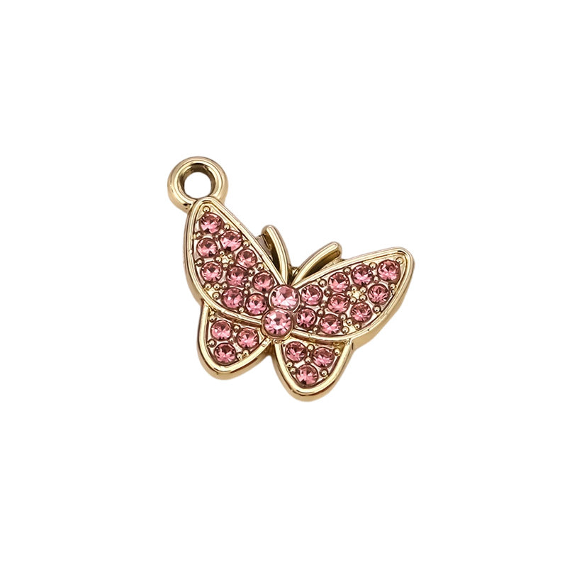 Butterfly Love Charms Jewelry Accessories In Alloy Featuring Elegant Colour Design