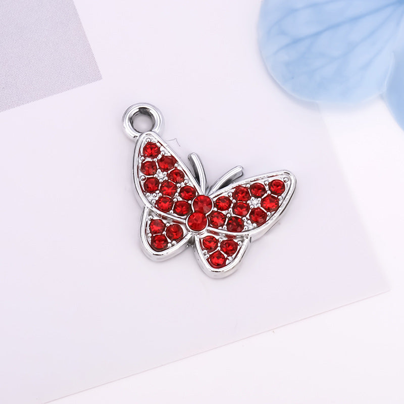 Butterfly Love Charms Jewelry Accessories In Alloy Featuring Elegant Colour Design