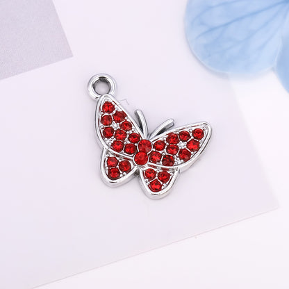 Butterfly Love Charms Jewelry Accessories In Alloy Featuring Elegant Colour Design