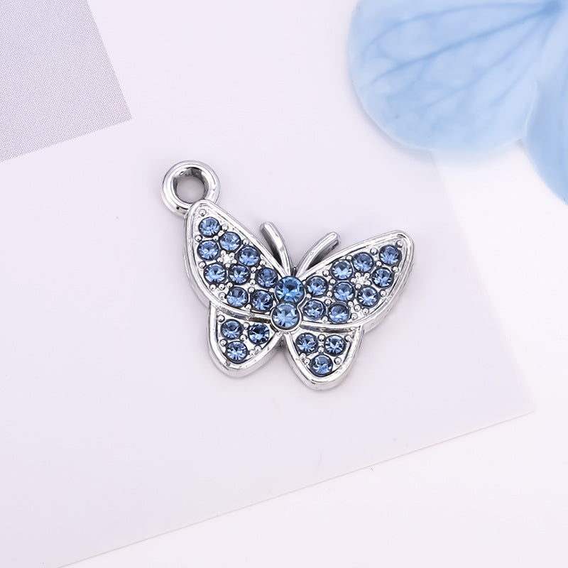 Butterfly Love Charms Jewelry Accessories In Alloy Featuring Elegant Colour Design