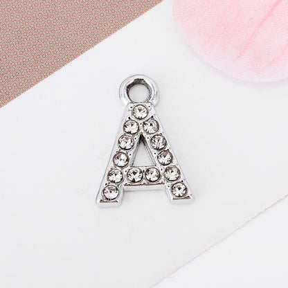 Golden Alloy Letter Love Charms Jewelry Accessories