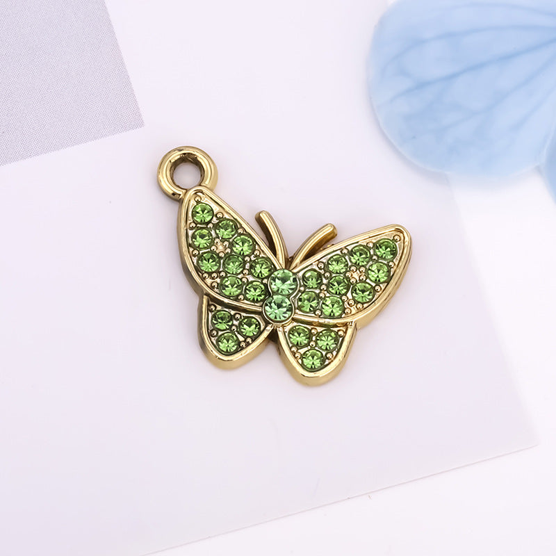 Butterfly Love Charms Jewelry Accessories In Alloy Featuring Elegant Colour Design