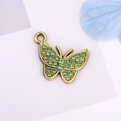 Butterfly Love Charms Jewelry Accessories In Alloy Featuring Elegant Colour Design