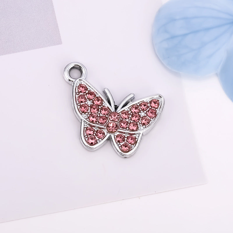 Butterfly Love Charms Jewelry Accessories In Alloy Featuring Elegant Colour Design