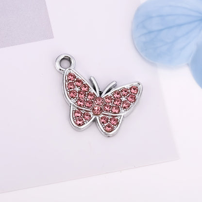 Butterfly Love Charms Jewelry Accessories In Alloy Featuring Elegant Colour Design