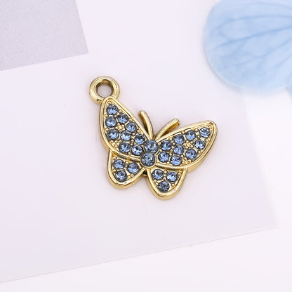 Butterfly Love Charms Jewelry Accessories In Alloy Featuring Elegant Colour Design