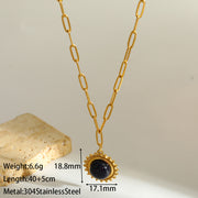Starry Sky Blue Natural Stone Necklace