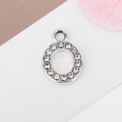Golden Alloy Letter Love Charms Jewelry Accessories