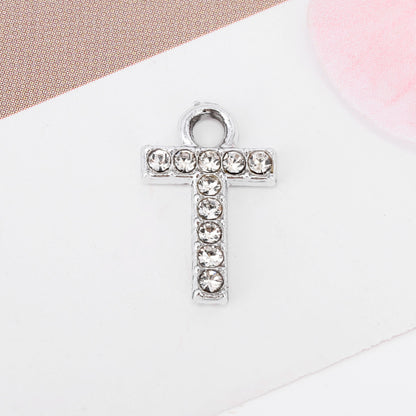 Golden Alloy Letter Love Charms Jewelry Accessories