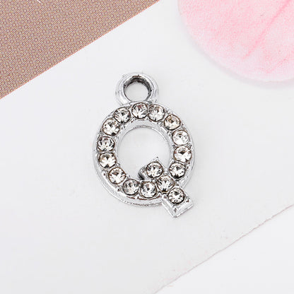 Golden Alloy Letter Love Charms Jewelry Accessories